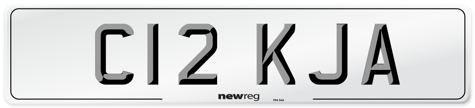 C12 KJA Number Plate from New Reg